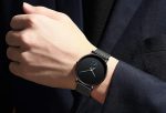 LIGE Mens Watches Ultra-Thin Analog Quartz Minimalist Stainless Steel Mesh Band Dress Watches for Men - Image 2